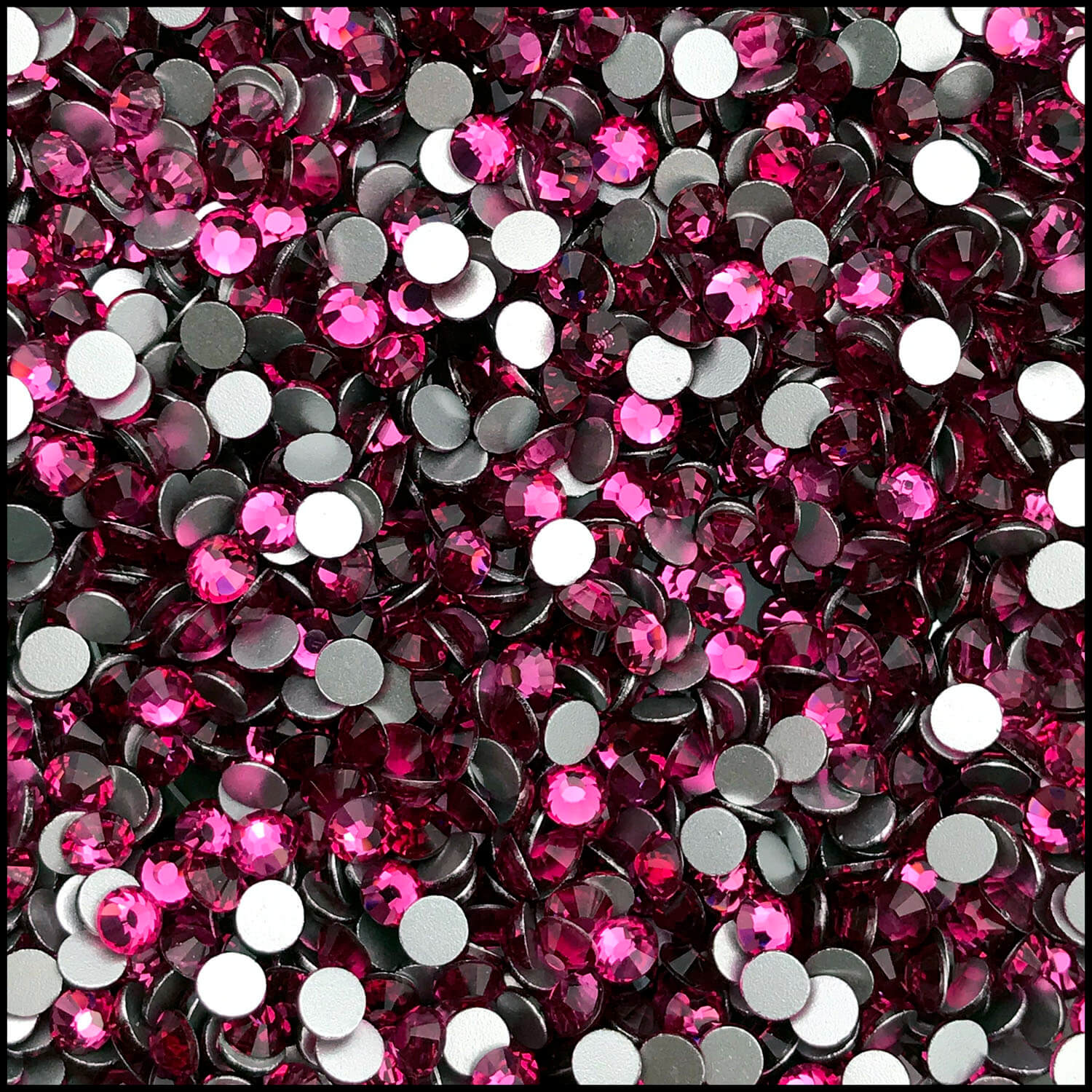 Hot Fix Rhinestones SS16 (4mm) Mixed Color in Storage Box - 7500 piece –