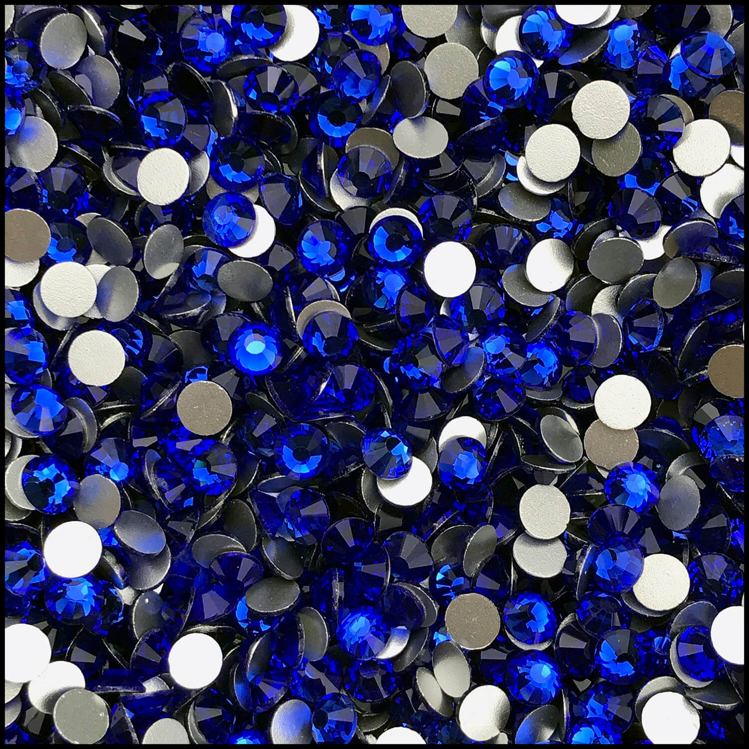 SS20 Royal Blue Hotfix Rhinestones Crystal Glass Gemstone Bulk for Fabric Clothes Shirts Shoes Bling Decoration Gifts Flat Back Round(48mm 1440PCS)
