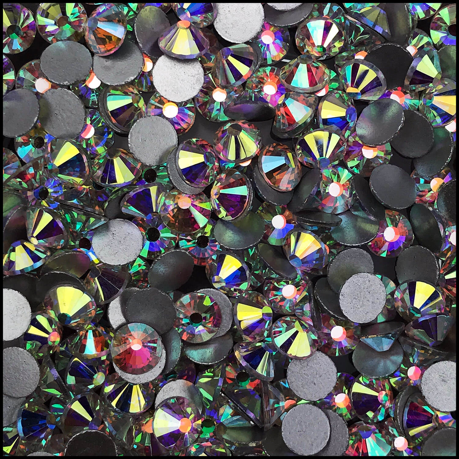 Dowarm Hotfix Crystal AB Rhinestones, HotFix AB Stones Crystals for Crafts  Clothes, Flatback Glass Crystal Rhinestone Gems for Decoration SS30 288